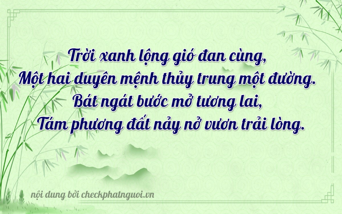 Bài thơ ý nghĩa cho <b>biển số 92AA-12884</b> tại website checkphatnguoi.vn