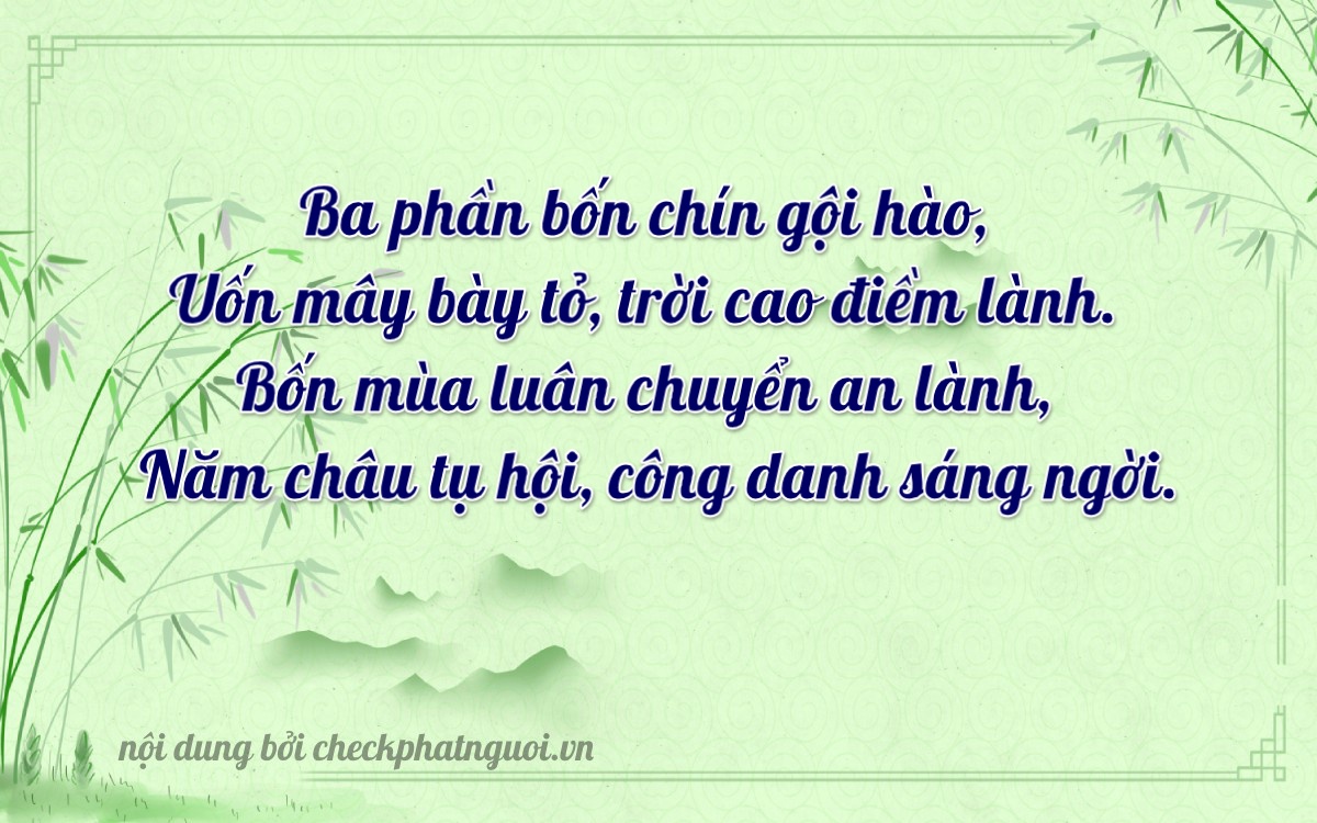 Bài thơ ý nghĩa cho <b>biển số 92AA-34054</b> tại website checkphatnguoi.vn