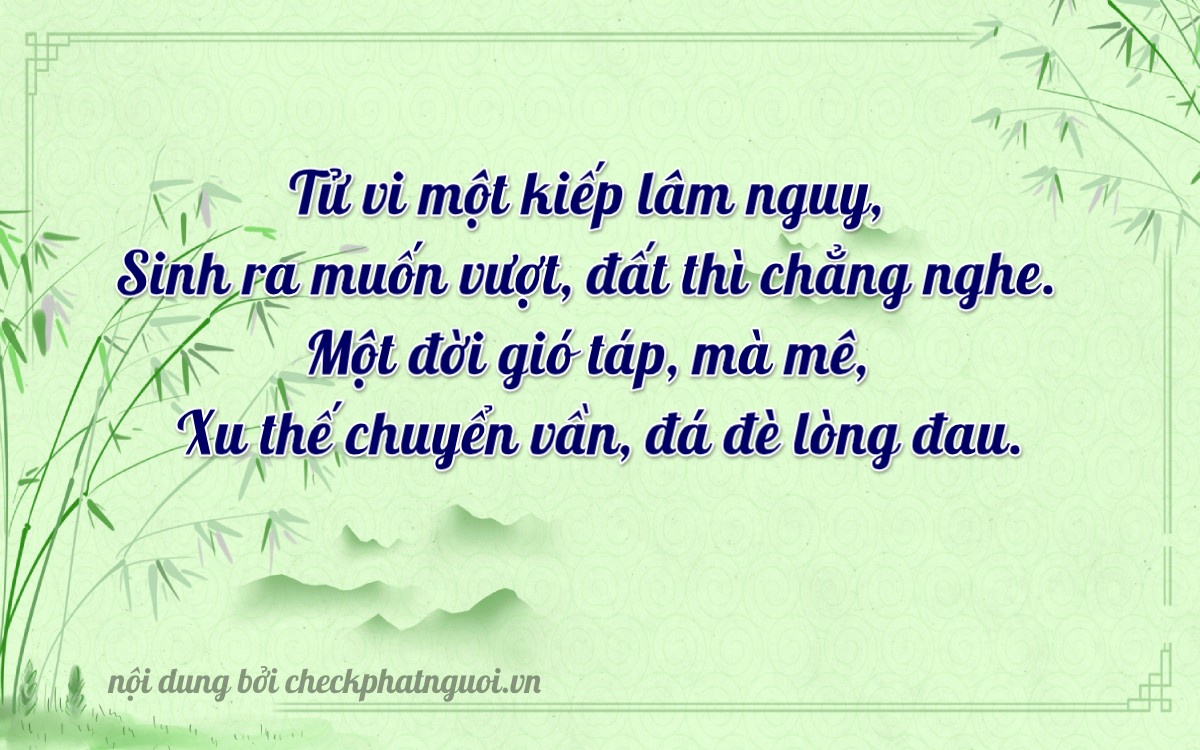 Bài thơ ý nghĩa cho <b>biển số 92B1-04321</b> tại website checkphatnguoi.vn