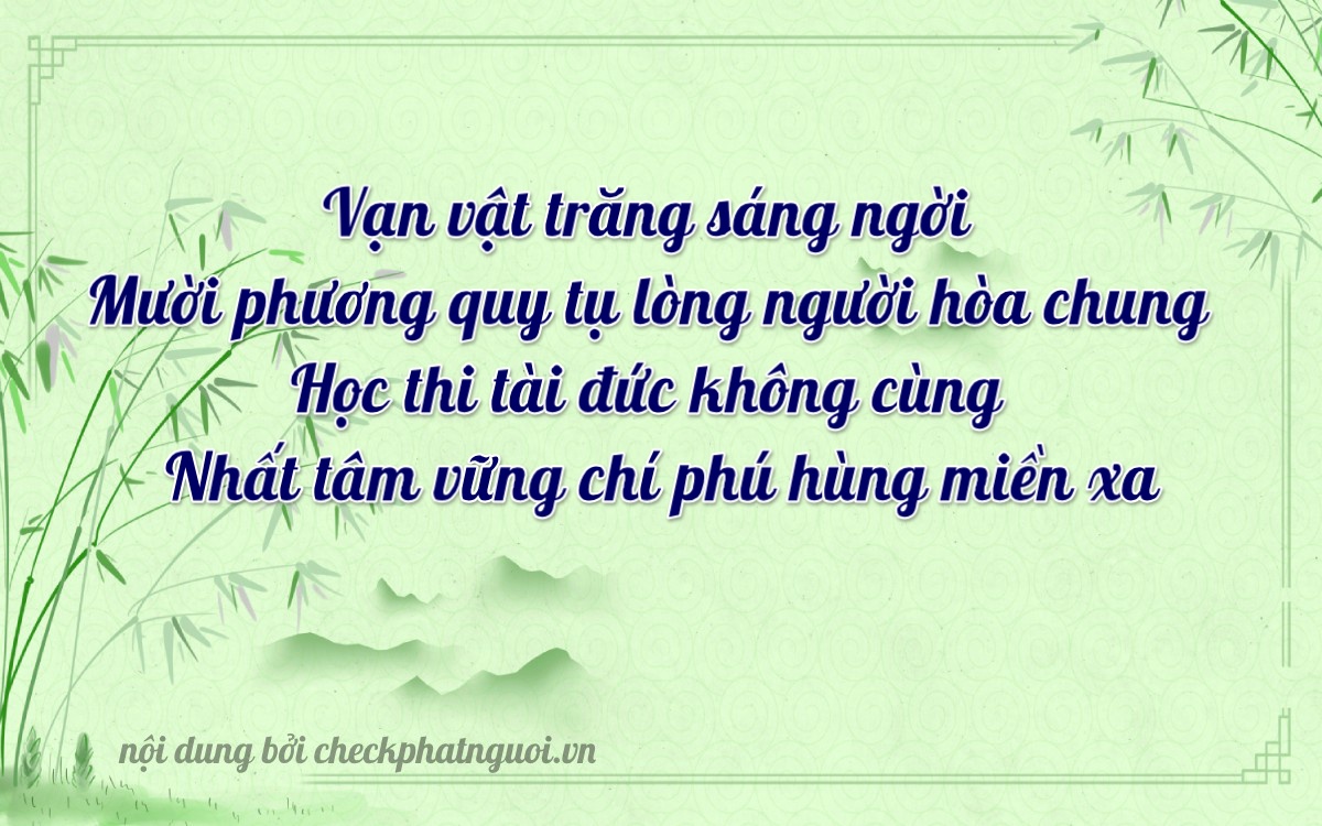 Bài thơ ý nghĩa cho <b>biển số 92B-19161</b> tại website checkphatnguoi.vn