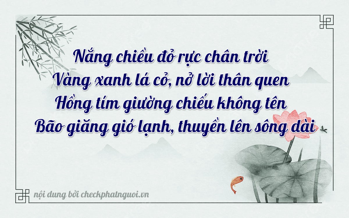 Bài thơ ý nghĩa cho <b>biển số 92BA-04953</b> tại website checkphatnguoi.vn