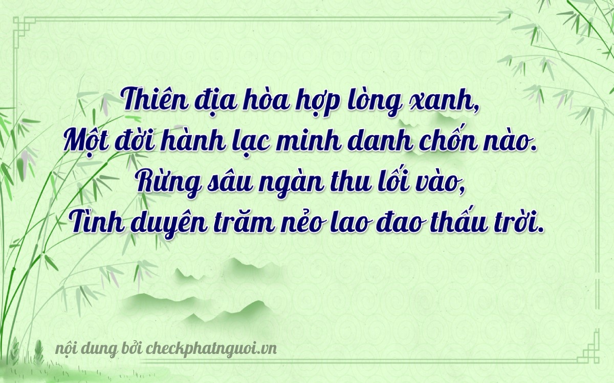 Bài thơ ý nghĩa cho <b>biển số 92C1-32461</b> tại website checkphatnguoi.vn