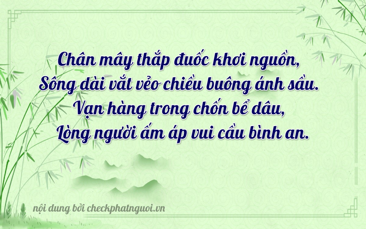 Bài thơ ý nghĩa cho <b>biển số 92CA-03830</b> tại website checkphatnguoi.vn