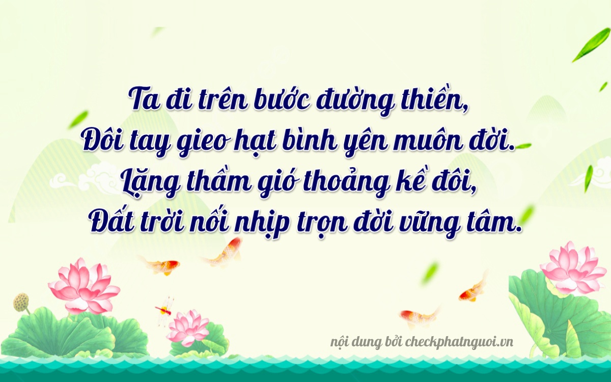 Bài thơ ý nghĩa cho <b>biển số 92CA-04215</b> tại website checkphatnguoi.vn