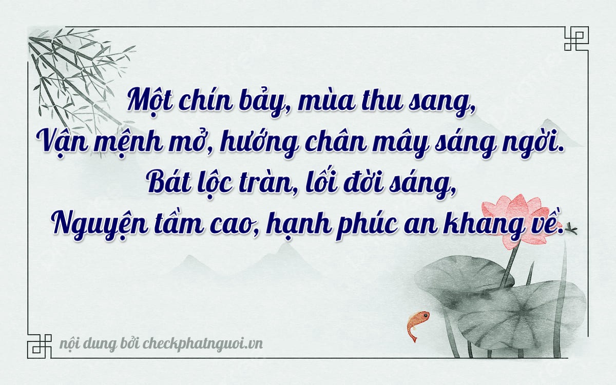 Bài thơ ý nghĩa cho <b>biển số 92CA-09789</b> tại website checkphatnguoi.vn