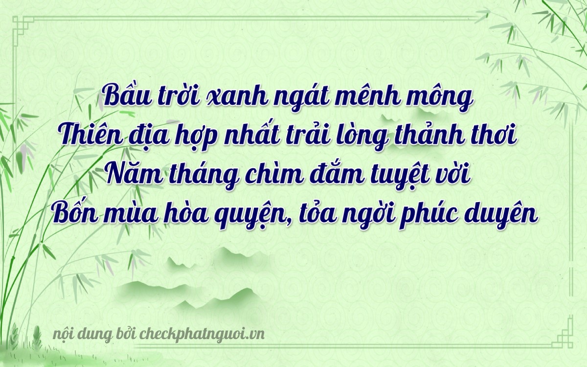 Bài thơ ý nghĩa cho <b>biển số 92D-01042</b> tại website checkphatnguoi.vn