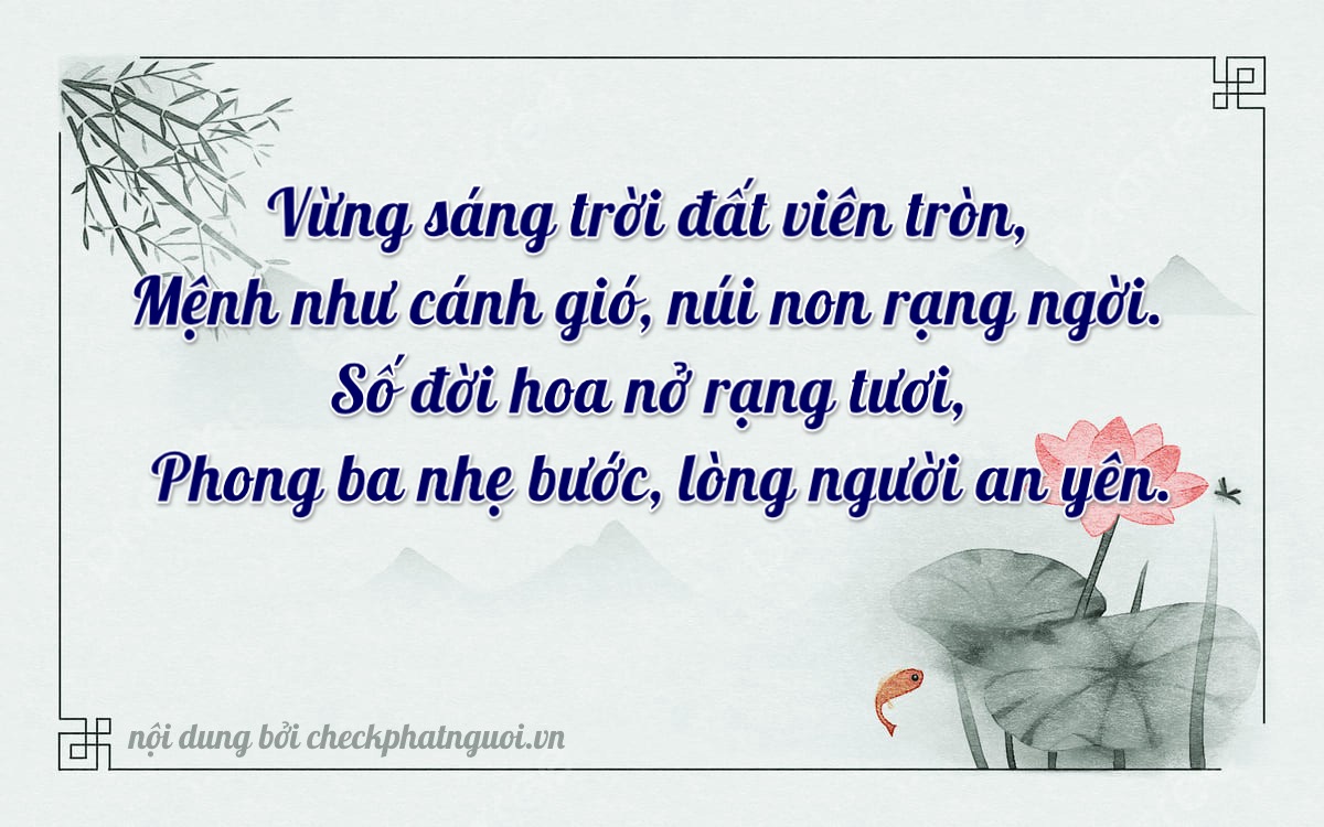 Bài thơ ý nghĩa cho <b>biển số 92D1-23067</b> tại website checkphatnguoi.vn