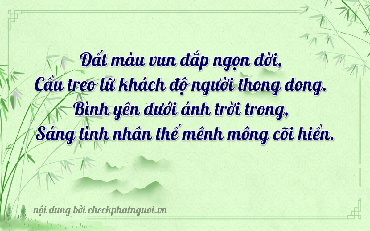 Bài thơ ý nghĩa cho <b>biển số 92D1-49447</b> tại website checkphatnguoi.vn