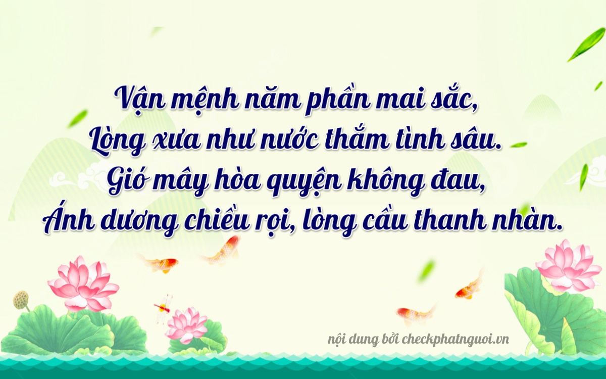 Bài thơ ý nghĩa cho <b>biển số 92D1-52041</b> tại website checkphatnguoi.vn