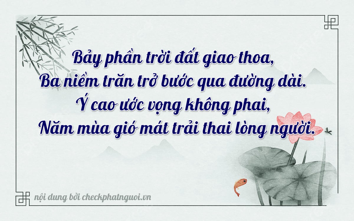 Bài thơ ý nghĩa cho <b>biển số 92D1-73385</b> tại website checkphatnguoi.vn