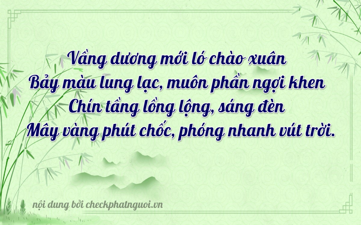 Bài thơ ý nghĩa cho <b>biển số 92D1-79927</b> tại website checkphatnguoi.vn