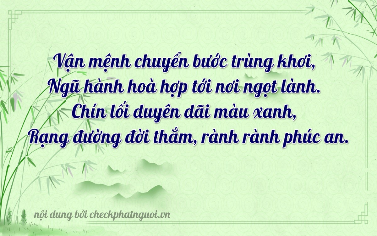 Bài thơ ý nghĩa cho <b>biển số 92E-00965</b> tại website checkphatnguoi.vn