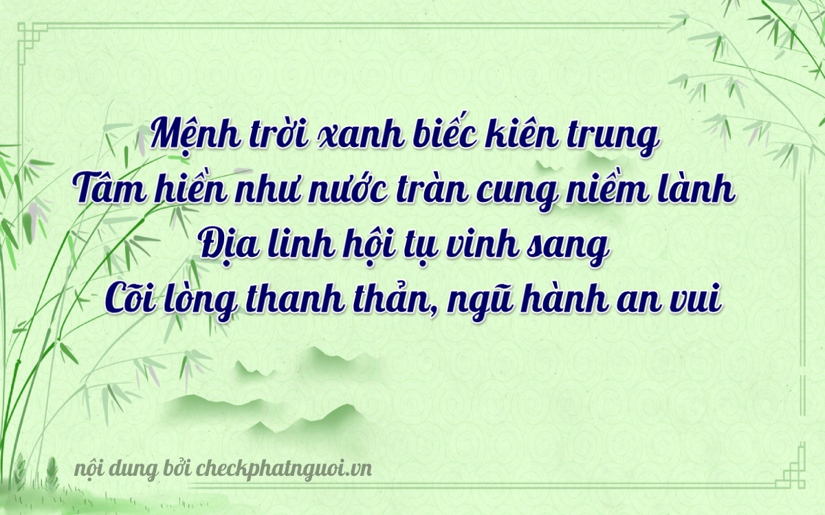 Bài thơ ý nghĩa cho <b>biển số 92E-01096</b> tại website checkphatnguoi.vn