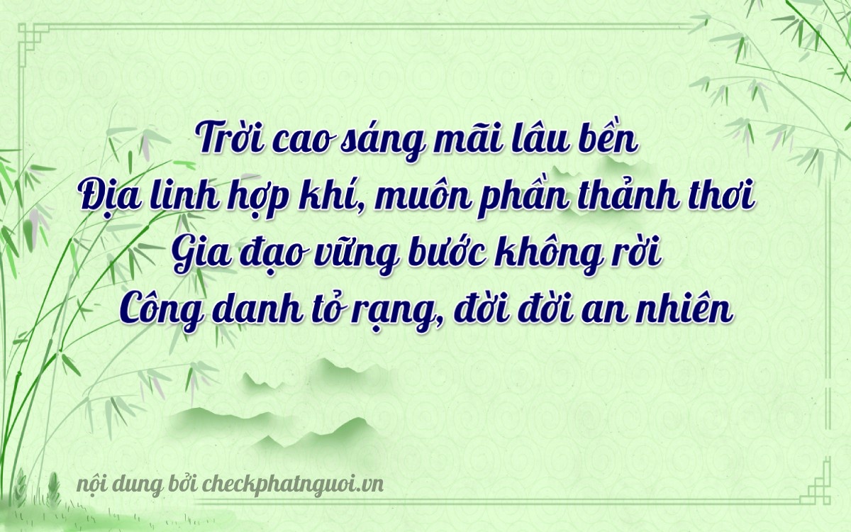 Bài thơ ý nghĩa cho <b>biển số 92E1-33390</b> tại website checkphatnguoi.vn