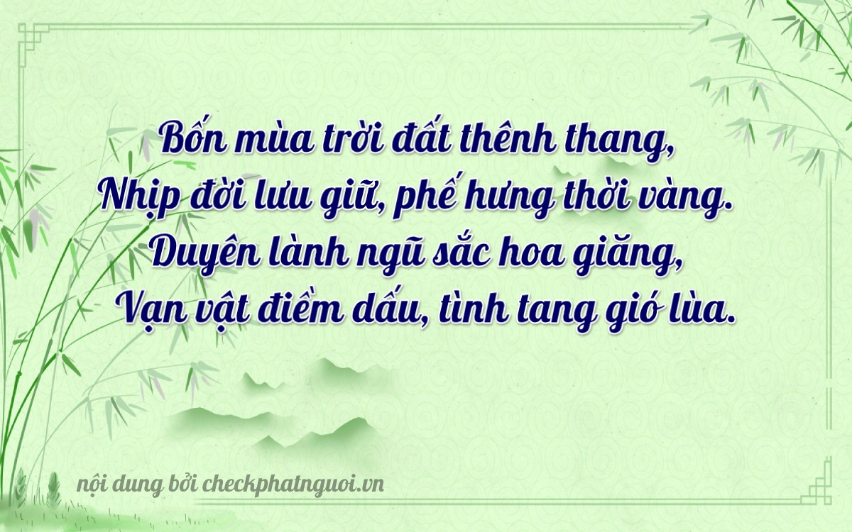 Bài thơ ý nghĩa cho <b>biển số 92EA-04969</b> tại website checkphatnguoi.vn