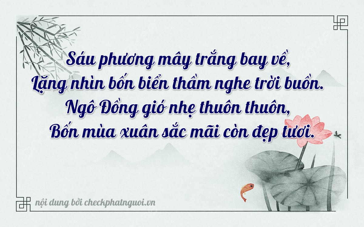 Bài thơ ý nghĩa cho <b>biển số 92EA-06400</b> tại website checkphatnguoi.vn