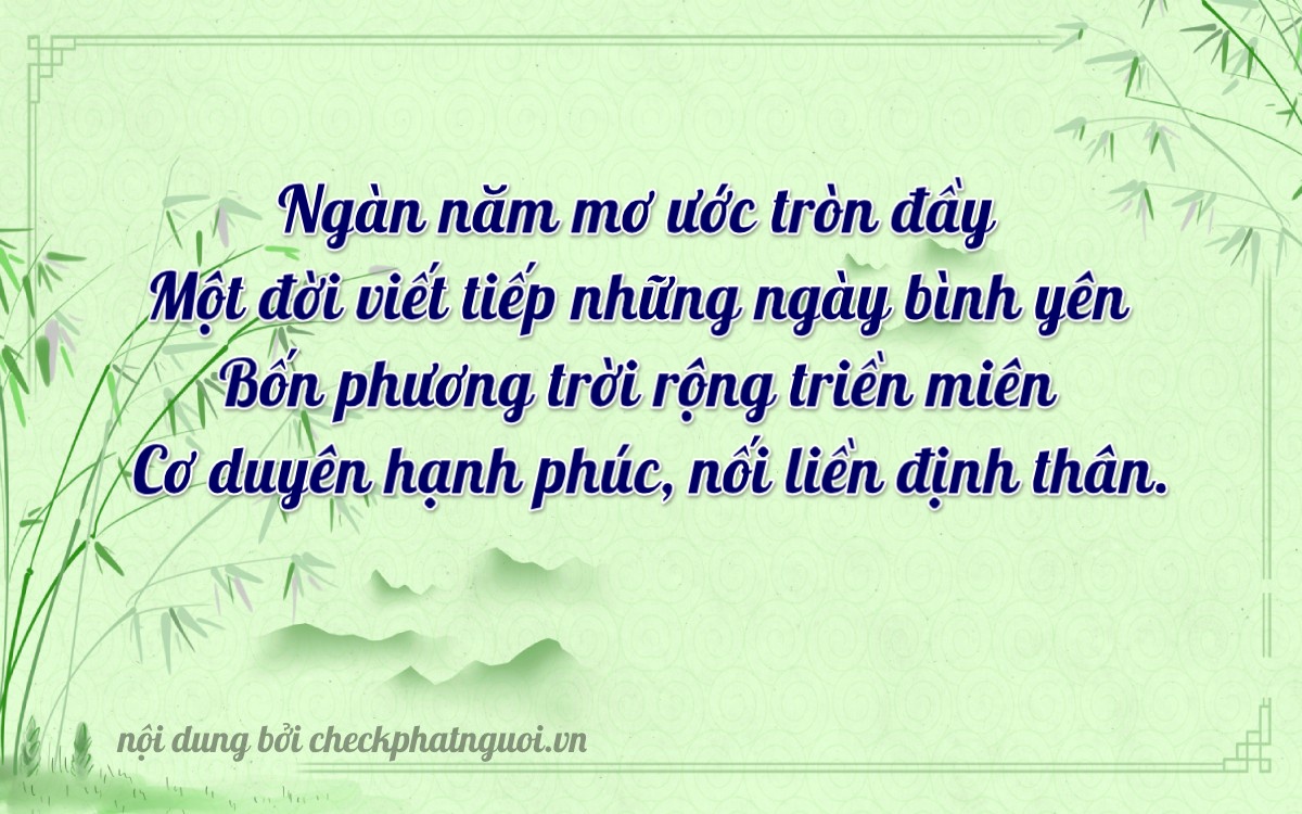 Bài thơ ý nghĩa cho <b>biển số 92F-00114</b> tại website checkphatnguoi.vn