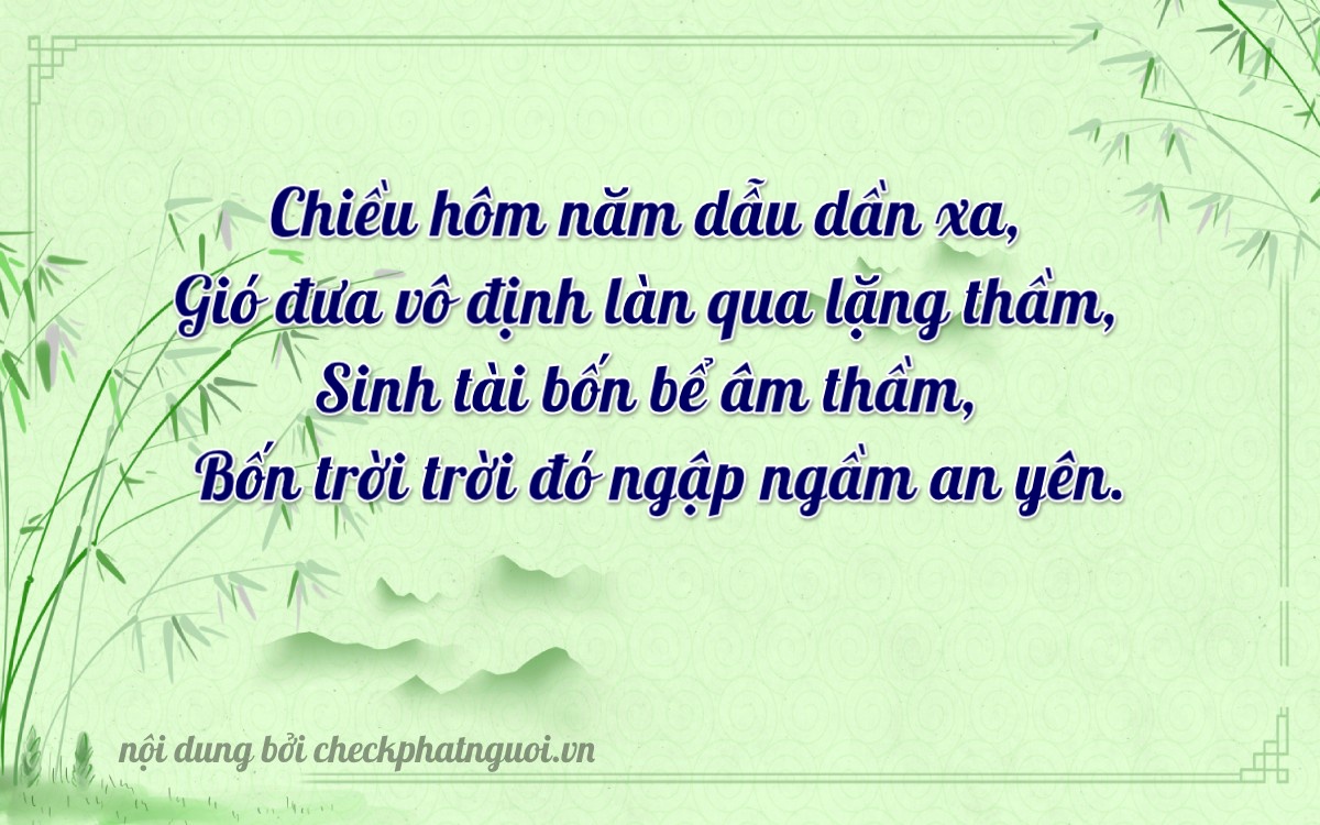 Bài thơ ý nghĩa cho <b>biển số 92F1-59349</b> tại website checkphatnguoi.vn