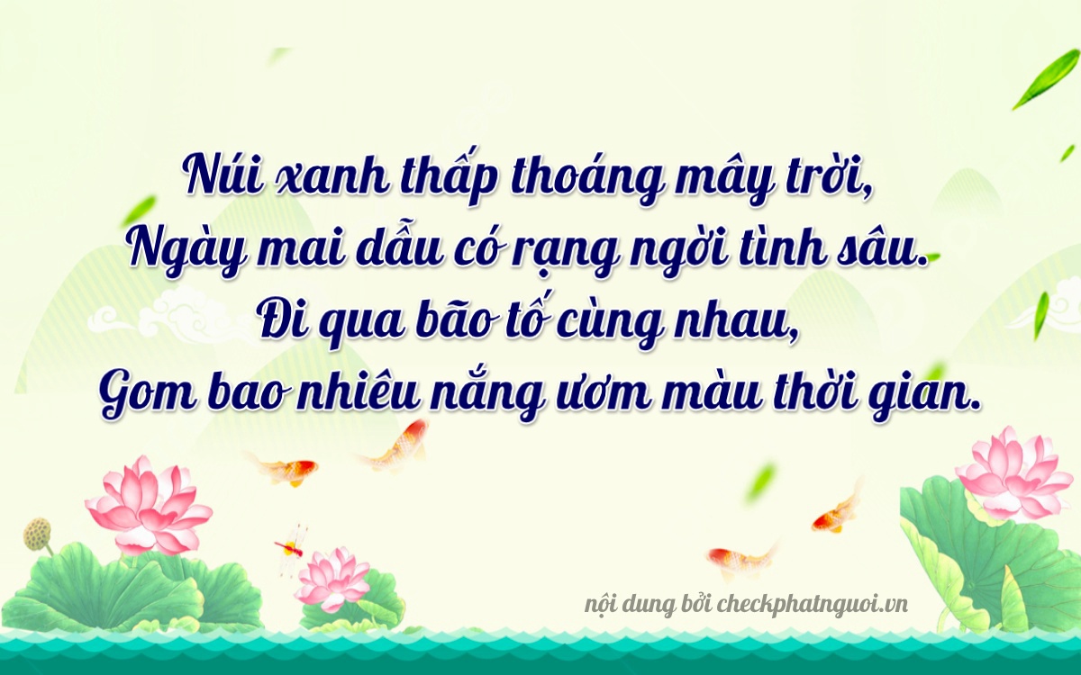 Bài thơ ý nghĩa cho <b>biển số 92G1-40059</b> tại website checkphatnguoi.vn