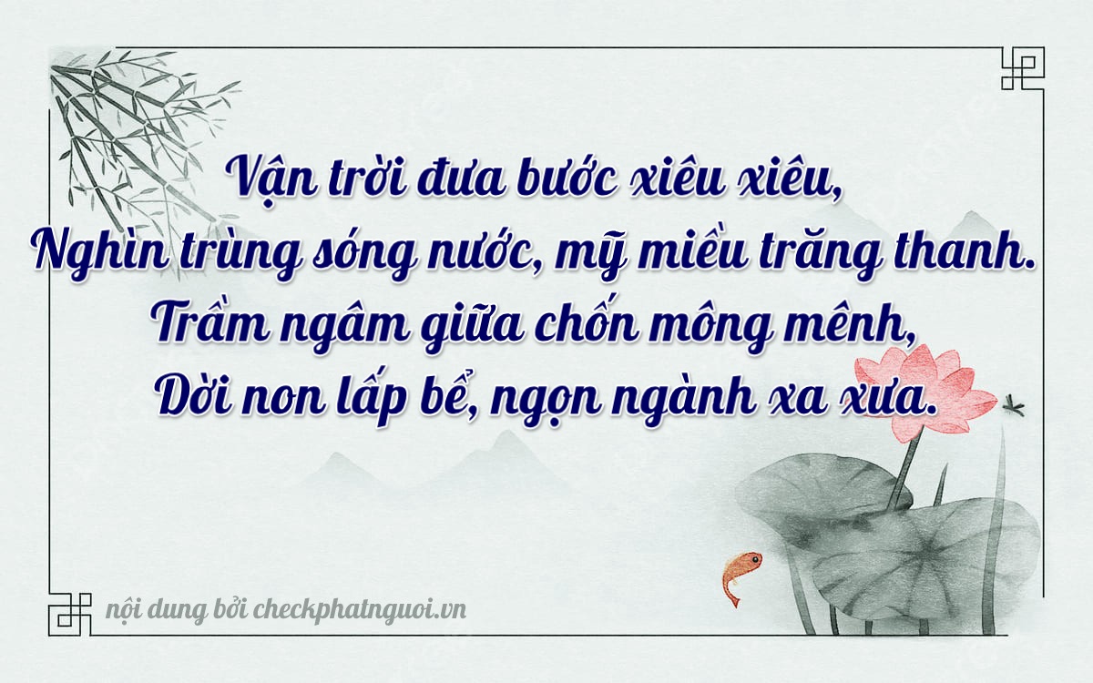 Bài thơ ý nghĩa cho <b>biển số 92G1-41486</b> tại website checkphatnguoi.vn