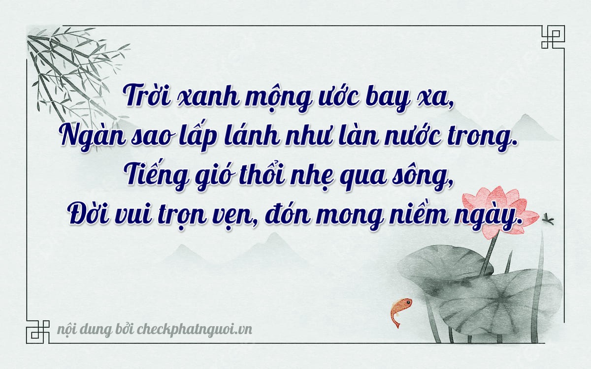 Bài thơ ý nghĩa cho <b>biển số 92H1-19907</b> tại website checkphatnguoi.vn