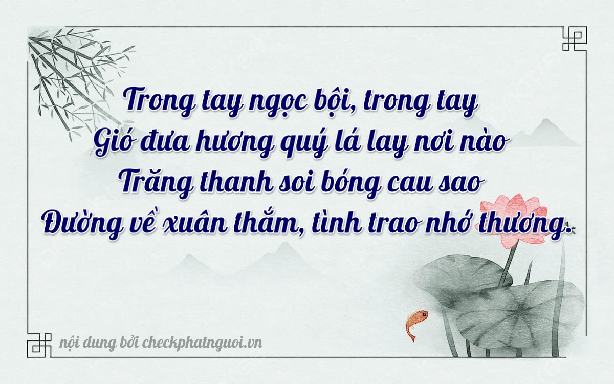 Bài thơ ý nghĩa cho <b>biển số 92H1-62670</b> tại website checkphatnguoi.vn