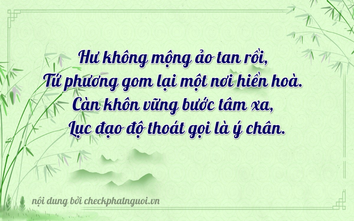 Bài thơ ý nghĩa cho <b>biển số 92H3-08436</b> tại website checkphatnguoi.vn