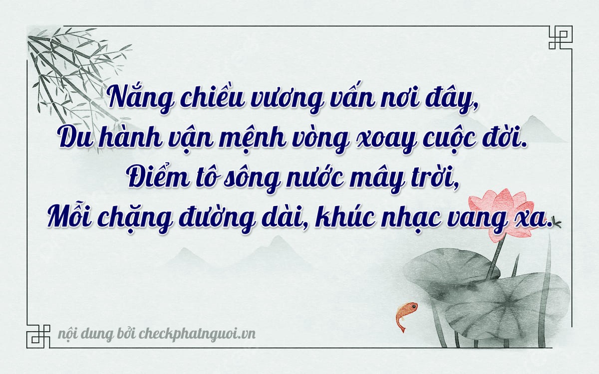 Bài thơ ý nghĩa cho <b>biển số 92K1-14776</b> tại website checkphatnguoi.vn