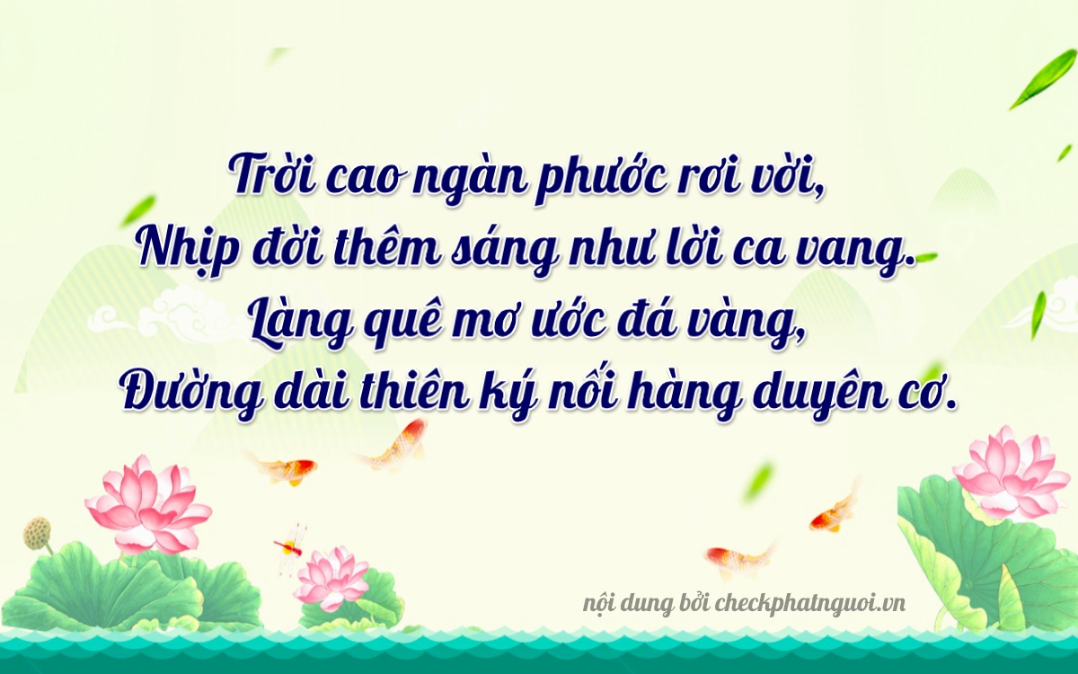 Bài thơ ý nghĩa cho <b>biển số 92L1-03208</b> tại website checkphatnguoi.vn