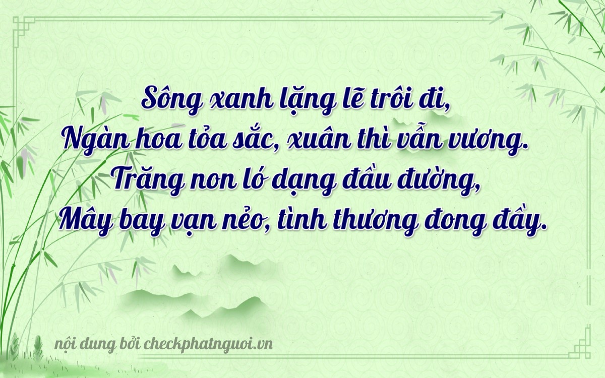 Bài thơ ý nghĩa cho <b>biển số 92L1-11221</b> tại website checkphatnguoi.vn