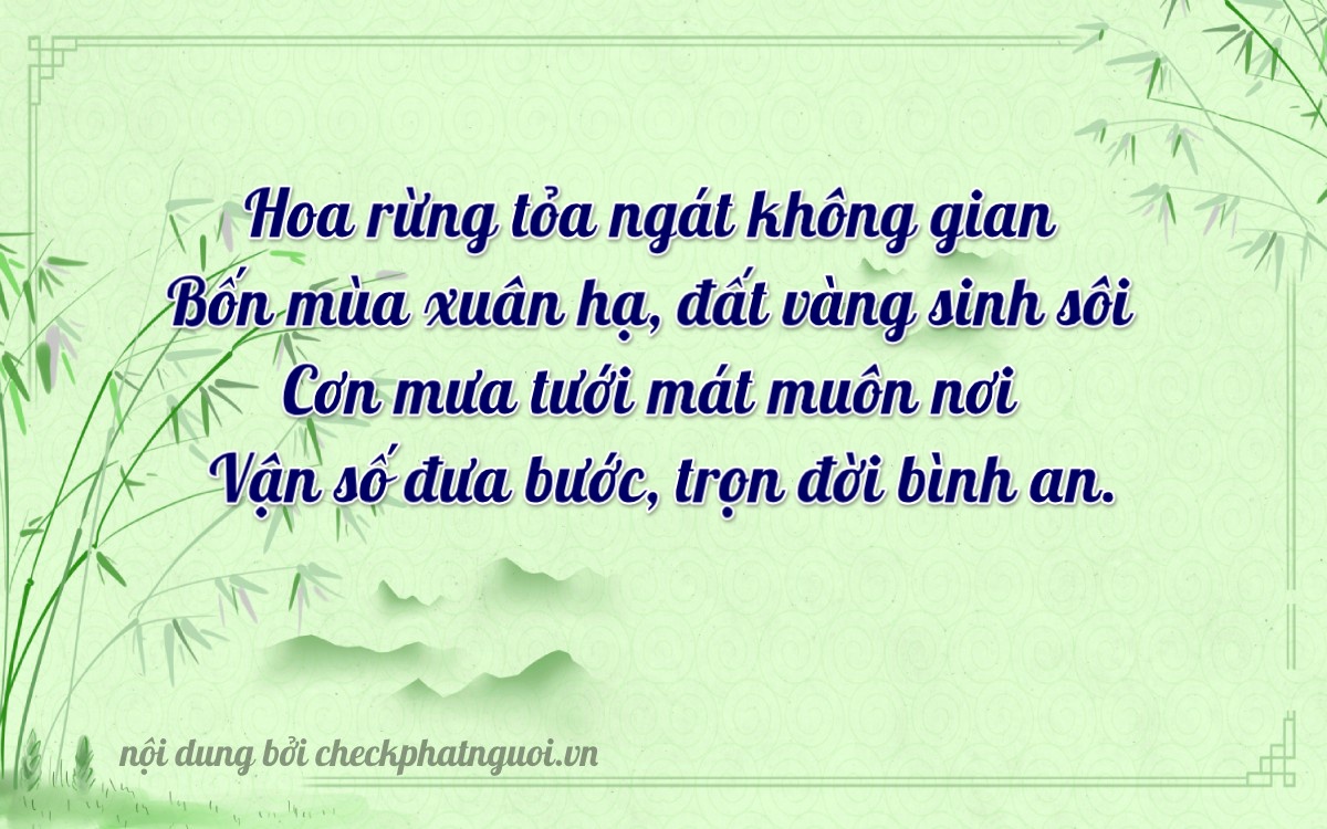 Bài thơ ý nghĩa cho <b>biển số 92L1-27449</b> tại website checkphatnguoi.vn