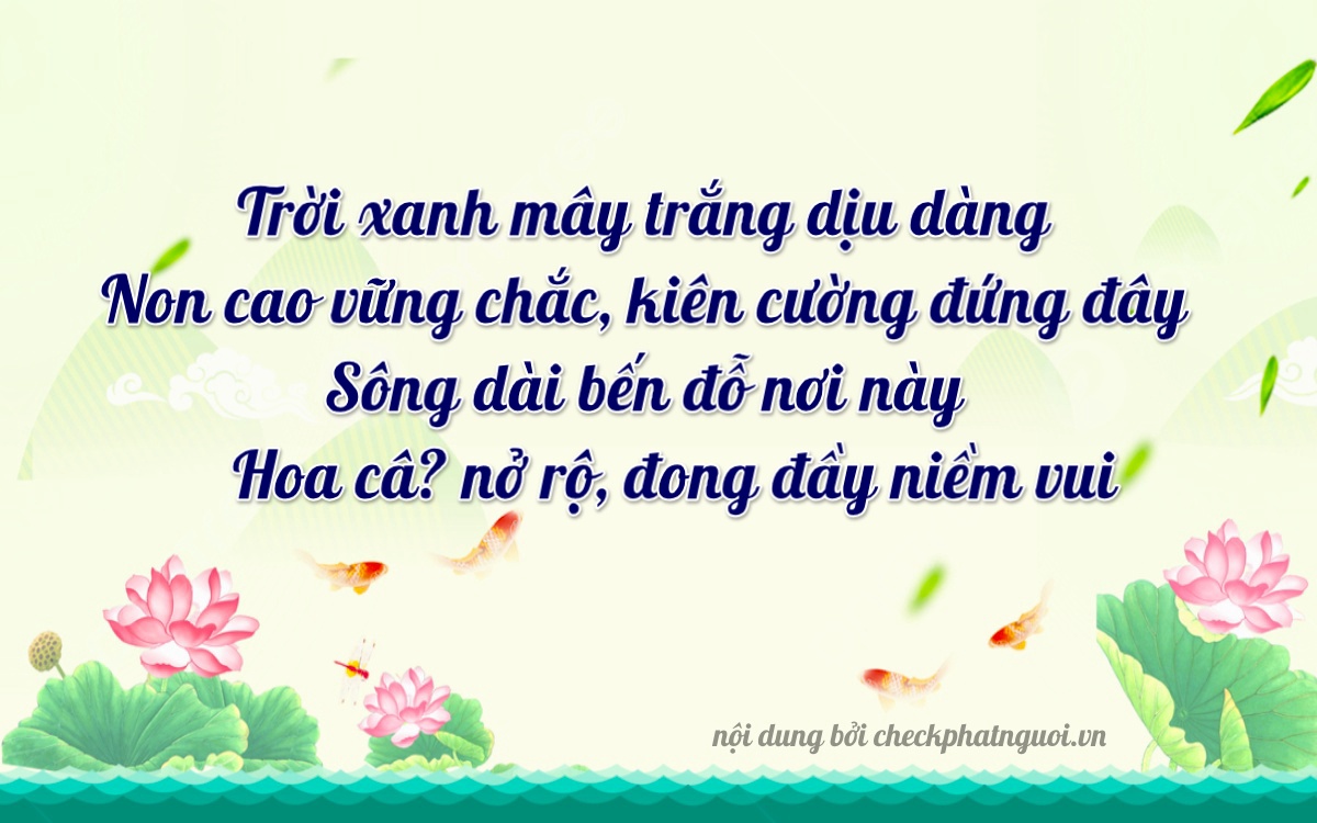 Bài thơ ý nghĩa cho <b>biển số 92L1-32633</b> tại website checkphatnguoi.vn