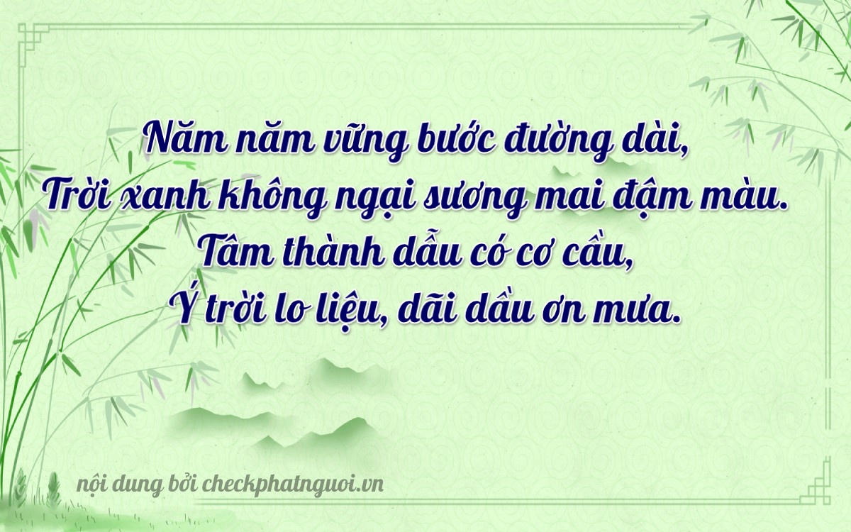 Bài thơ ý nghĩa cho <b>biển số 92L1-35219</b> tại website checkphatnguoi.vn