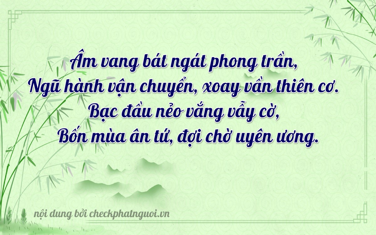 Bài thơ ý nghĩa cho <b>biển số 92L1-38840</b> tại website checkphatnguoi.vn