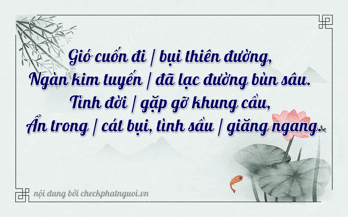Bài thơ ý nghĩa cho <b>biển số 92L1-40014</b> tại website checkphatnguoi.vn