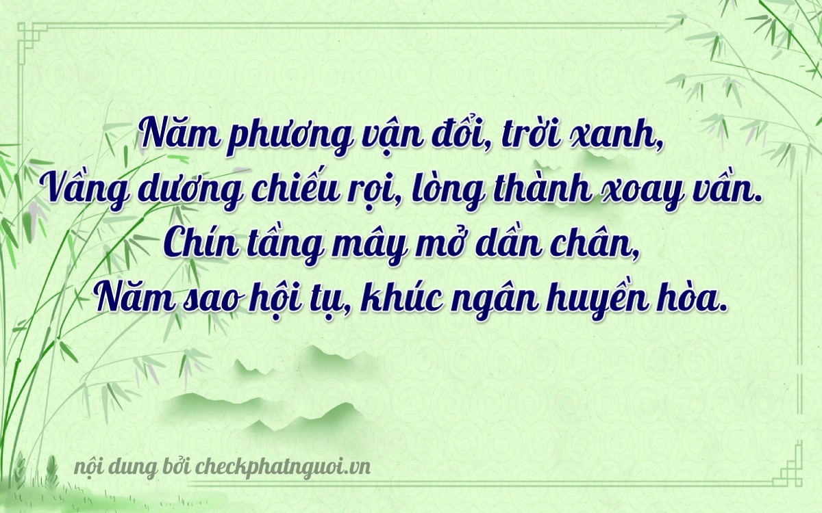 Bài thơ ý nghĩa cho <b>biển số 92LA-00565</b> tại website checkphatnguoi.vn