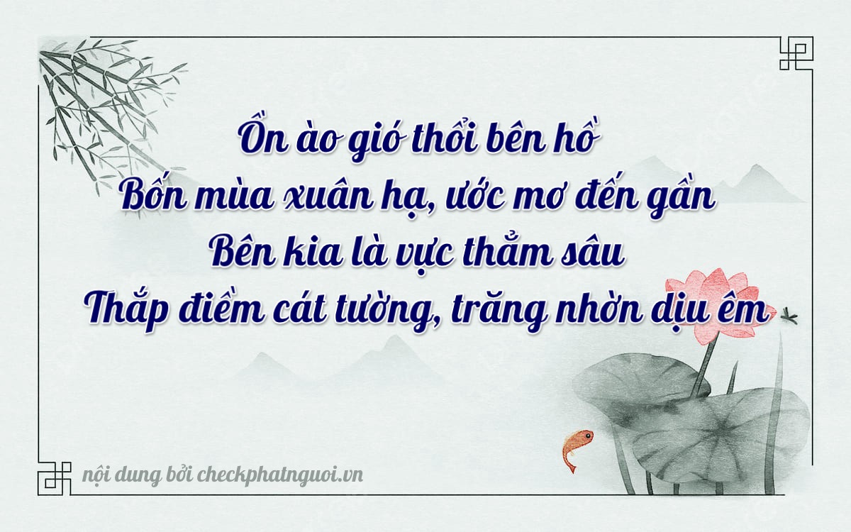 Bài thơ ý nghĩa cho <b>biển số 92LA-04440</b> tại website checkphatnguoi.vn