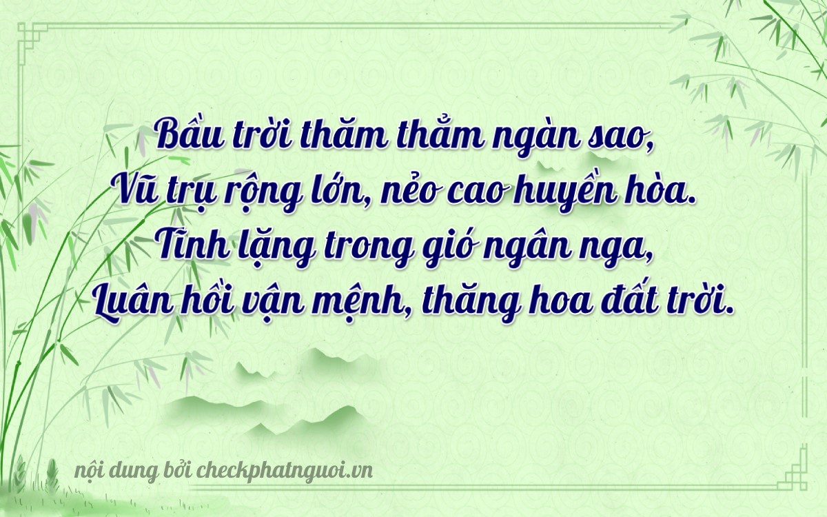 Bài thơ ý nghĩa cho <b>biển số 92M1-25894</b> tại website checkphatnguoi.vn