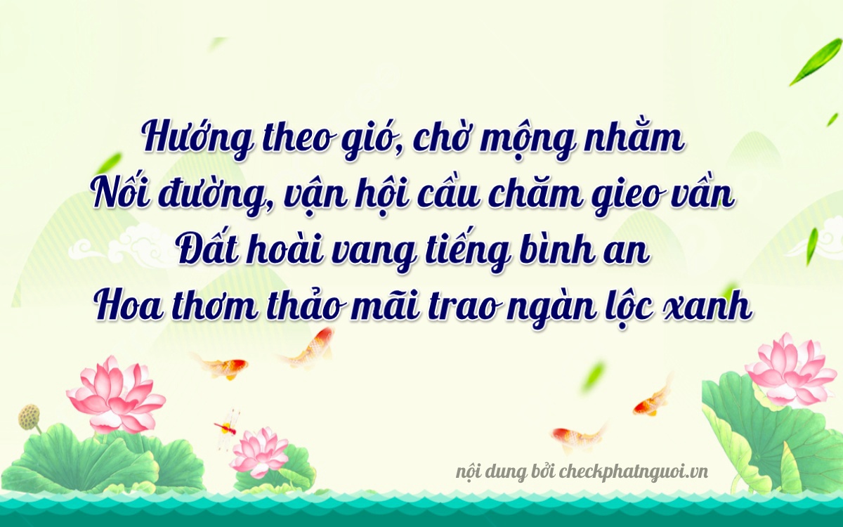 Bài thơ ý nghĩa cho <b>biển số 92M1-29862</b> tại website checkphatnguoi.vn