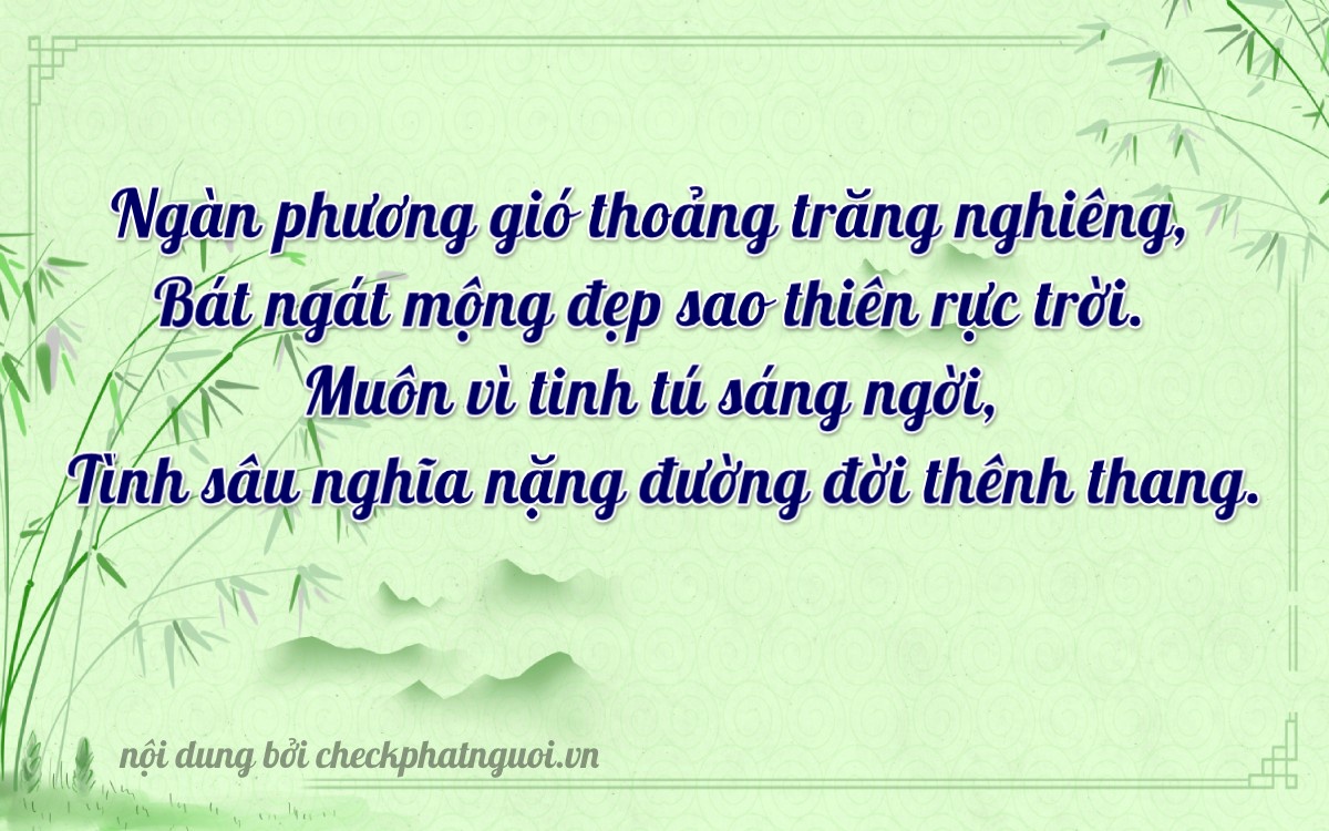 Bài thơ ý nghĩa cho <b>biển số 92MA-00269</b> tại website checkphatnguoi.vn