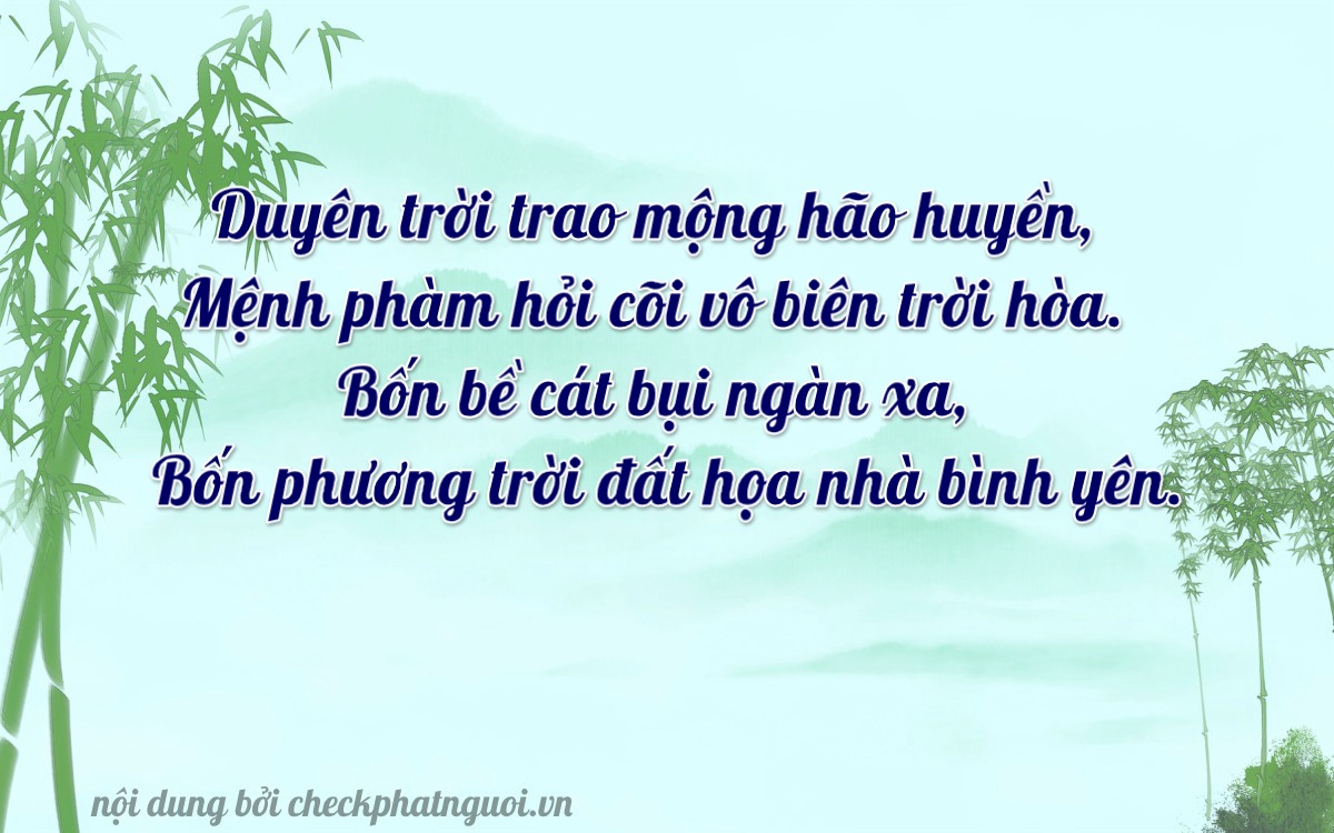 Bài thơ ý nghĩa cho <b>biển số 92N1-28447</b> tại website checkphatnguoi.vn