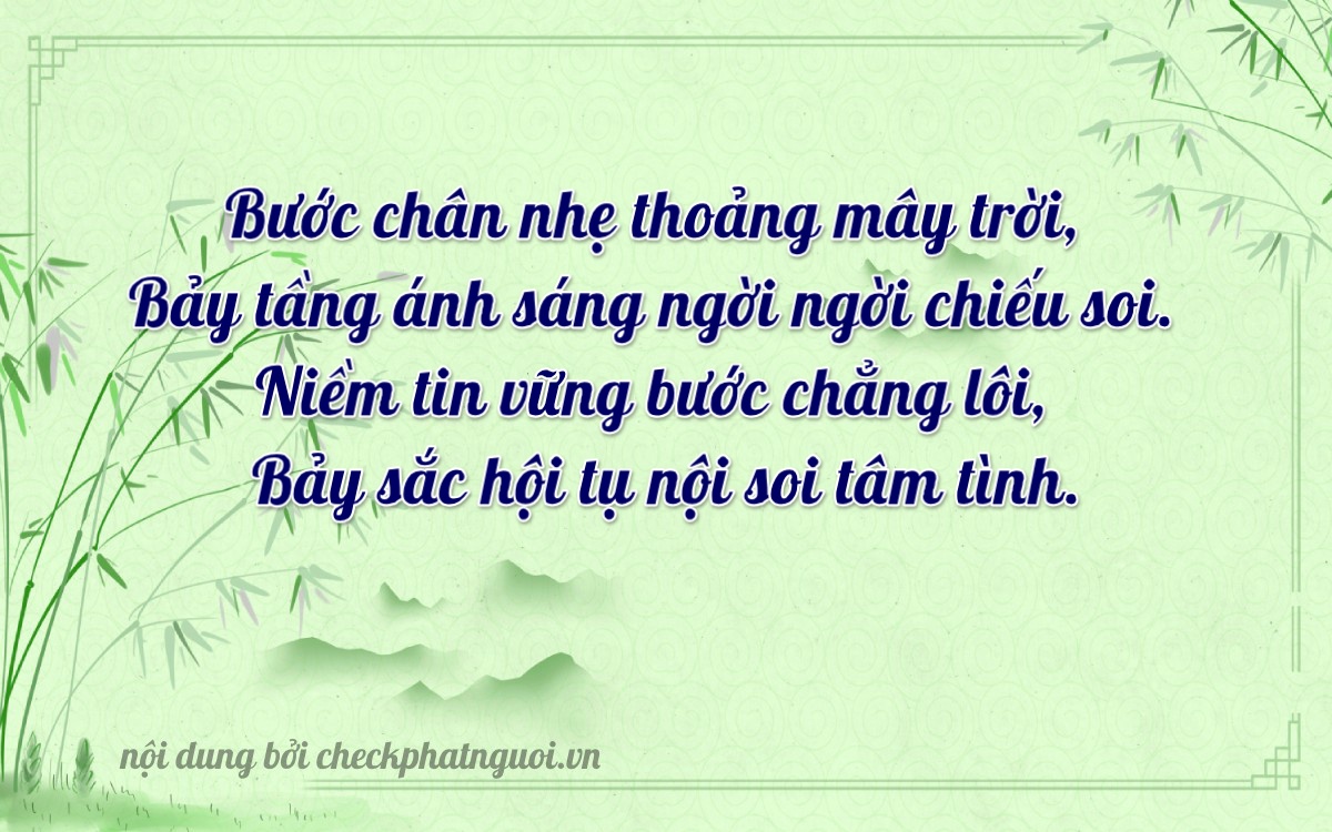 Bài thơ ý nghĩa cho <b>biển số 92S1-07377</b> tại website checkphatnguoi.vn