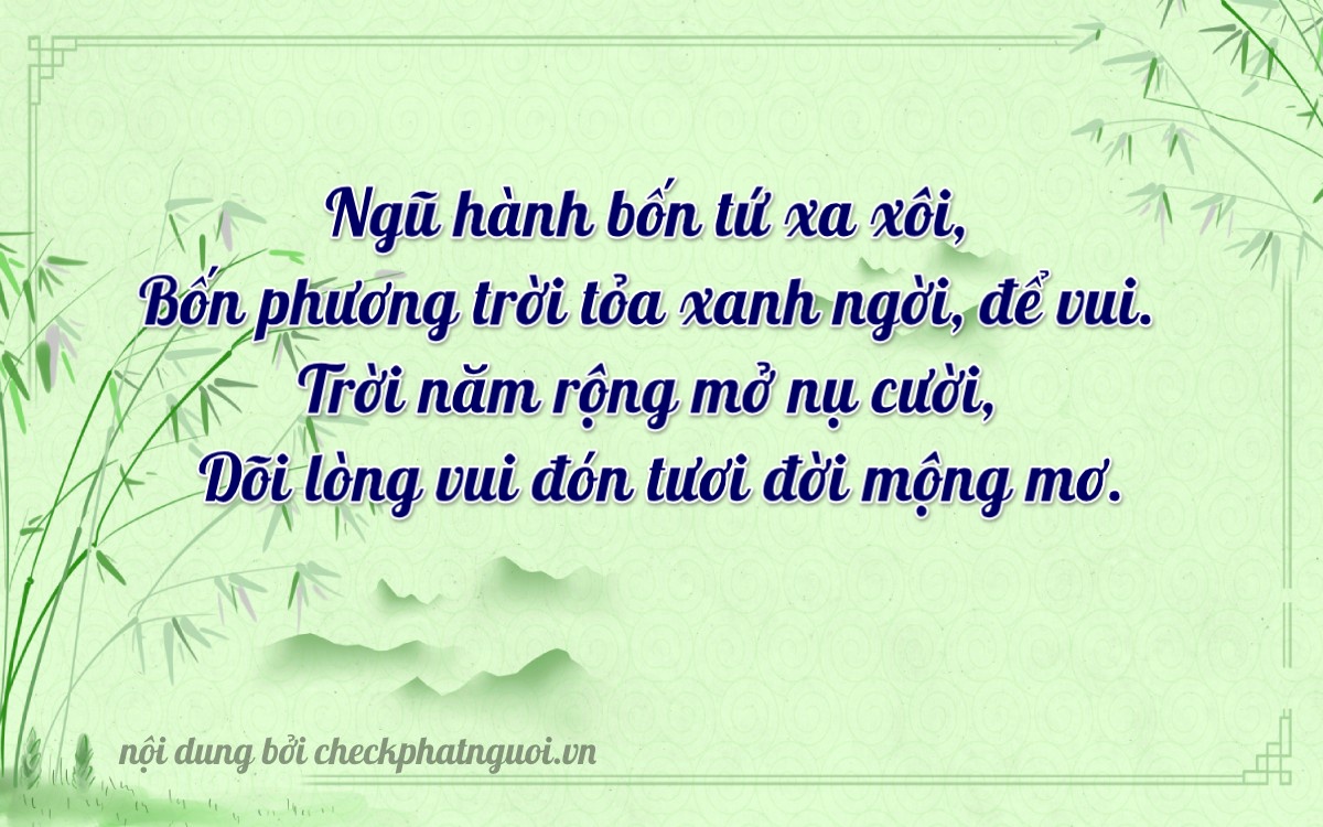 Bài thơ ý nghĩa cho <b>biển số 92T1-04405</b> tại website checkphatnguoi.vn