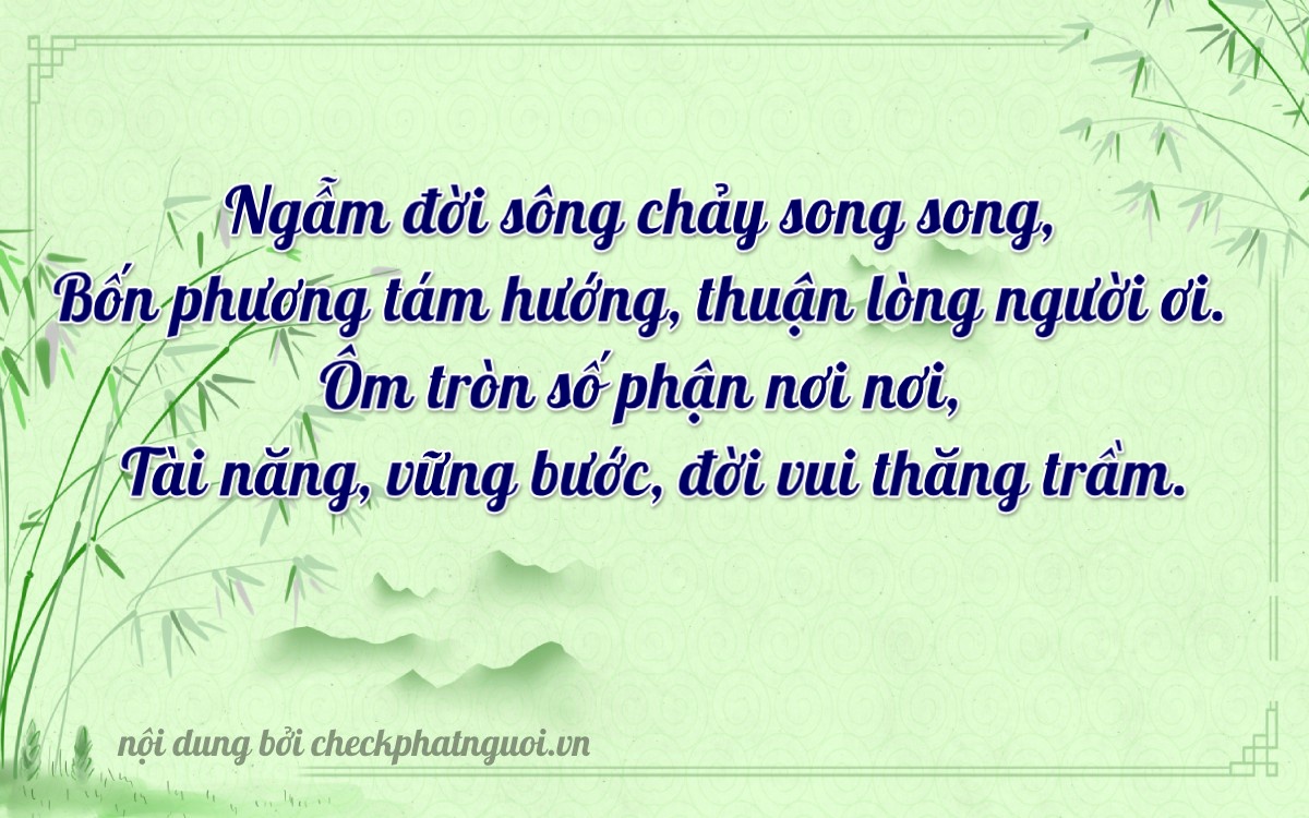 Bài thơ ý nghĩa cho <b>biển số 93A-12438</b> tại website checkphatnguoi.vn