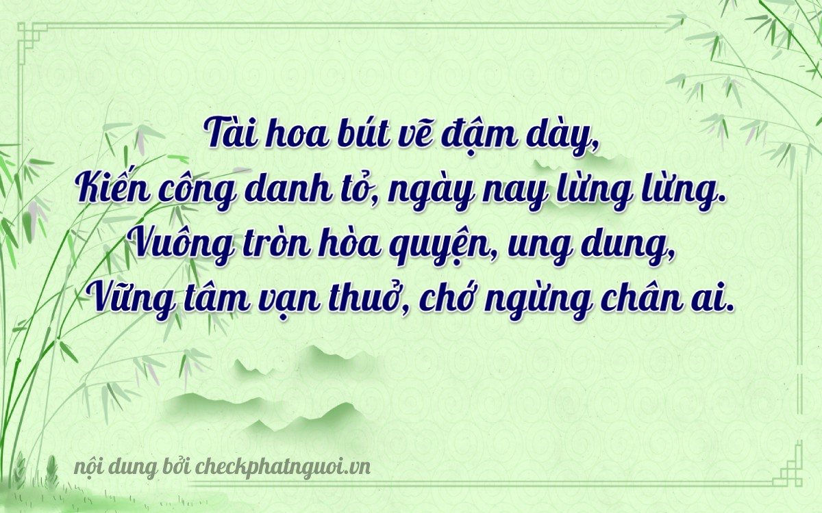 Bài thơ ý nghĩa cho <b>biển số 93A2-03030</b> tại website checkphatnguoi.vn