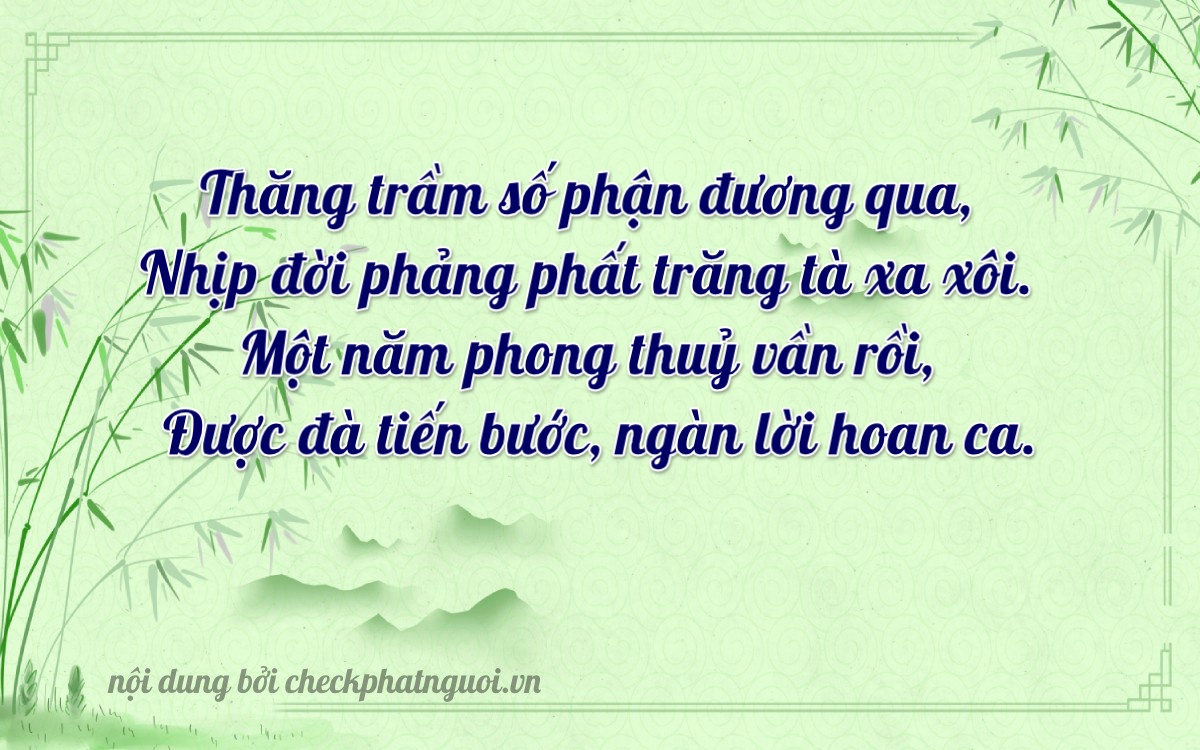 Bài thơ ý nghĩa cho <b>biển số 93A-25140</b> tại website checkphatnguoi.vn