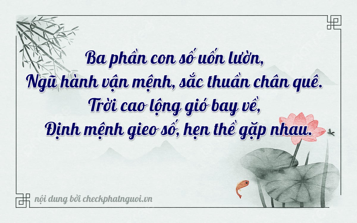 Bài thơ ý nghĩa cho <b>biển số 93A-36297</b> tại website checkphatnguoi.vn