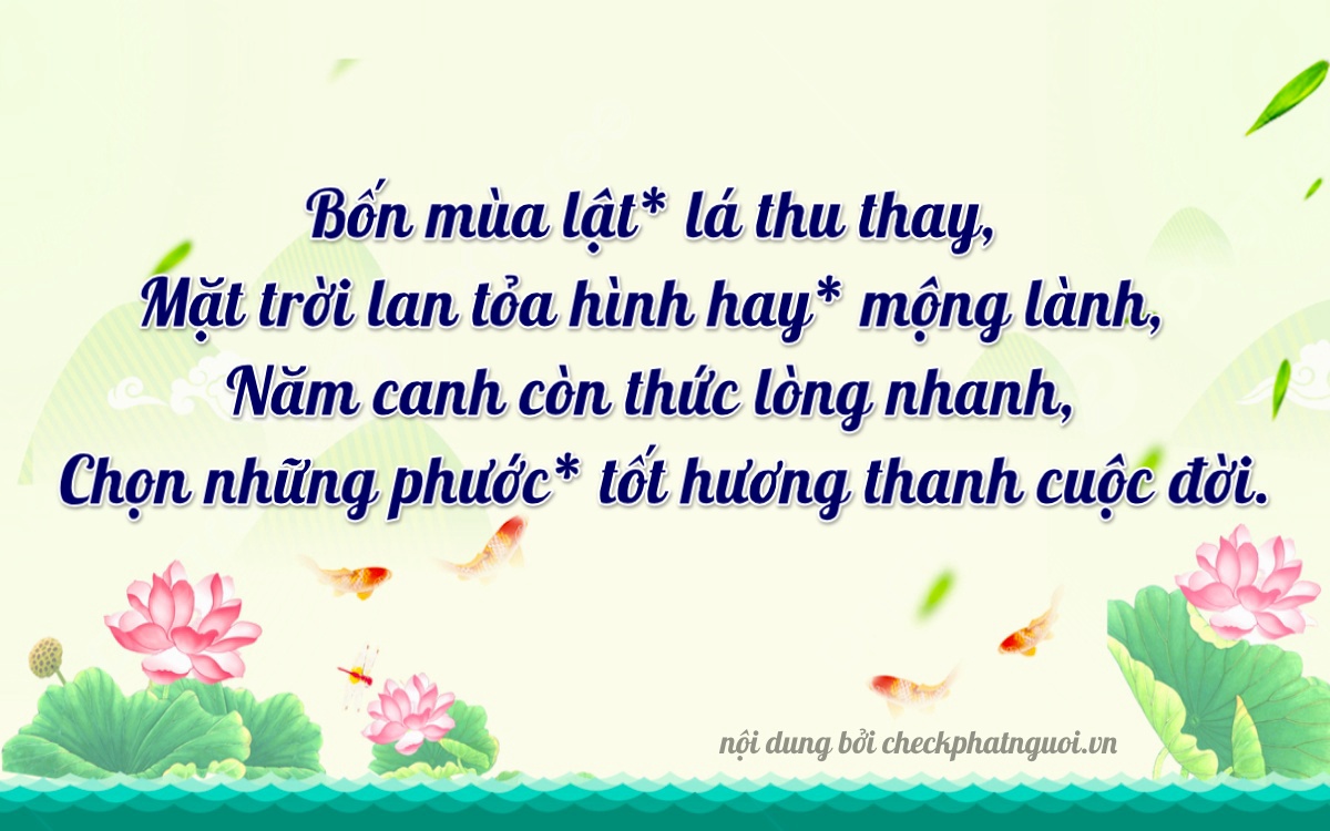 Bài thơ ý nghĩa cho <b>biển số 93A-44571</b> tại website checkphatnguoi.vn