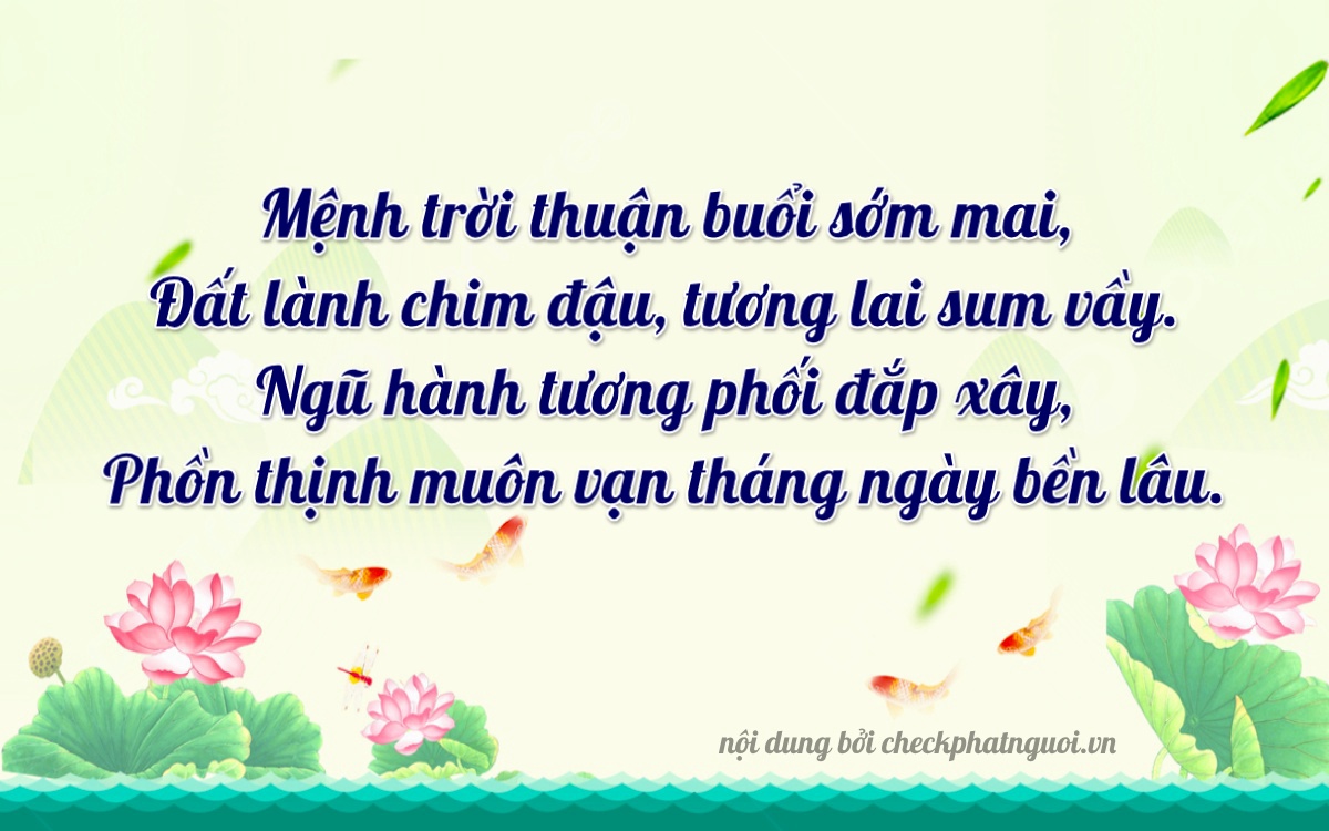 Bài thơ ý nghĩa cho <b>biển số 93A-45681</b> tại website checkphatnguoi.vn