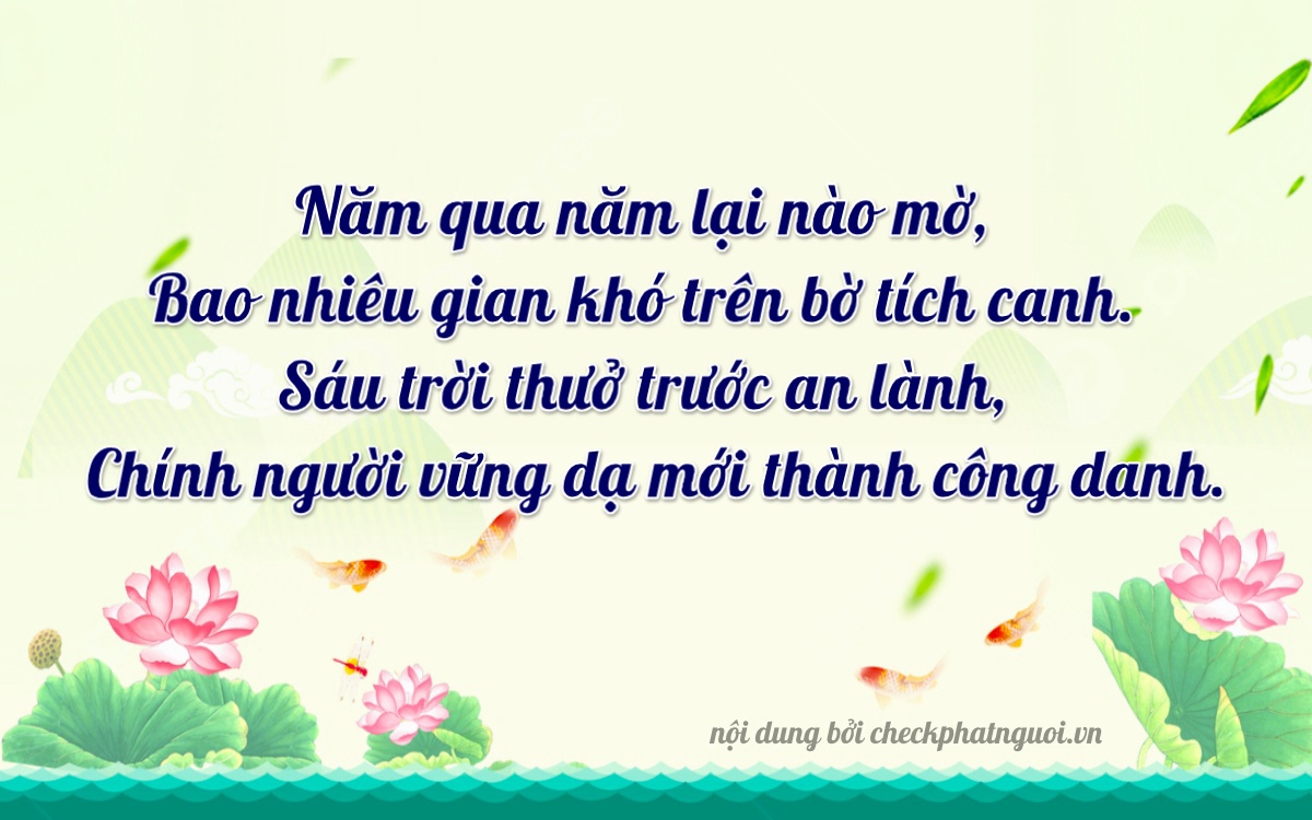 Bài thơ ý nghĩa cho <b>biển số 93A-58659</b> tại website checkphatnguoi.vn
